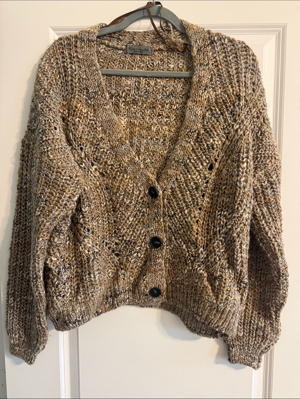 Made in Italy By Elsamanda $295 Wool Cardigan